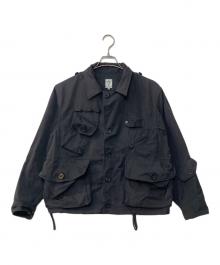 South2 West8（サウスツー ウエストエイト）の古着「Tenkara Shirt-Poly Gabardine テンカラジャケット」｜ブラック