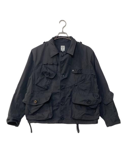 South2 West8（サウスツー ウエストエイト）South2 West8 (サウスツー ウエストエイト) Tenkara Shirt-Poly Gabardine テンカラジャケット ブラック サイズ:Mの古着・服飾アイテム