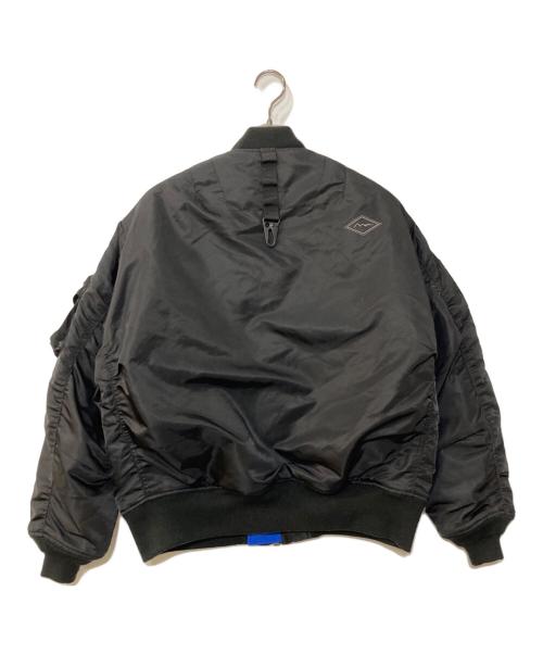 AVIREX（アヴィレックス）AVIREX (アヴィレックス) Manastash (マナスタッシュ) コラボ FIELD MA-1 JACKET ブラック サイズ:Mの古着・服飾アイテム