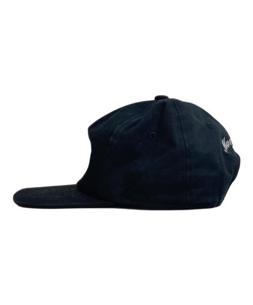 NISSI CAPS（ニッシ キャップ）NISSI CAPS (ニッシ キャップ) MONDAYSUCK (マンデーサック) NYロゴキャップ　コラボベースボールキャップ ブラックの古着・服飾アイテム