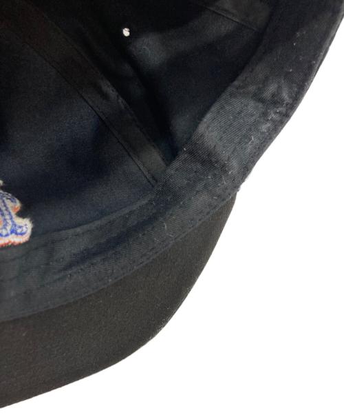 NISSI CAPS（ニッシ キャップ）NISSI CAPS (ニッシ キャップ) MONDAYSUCK (マンデーサック) NYロゴキャップ　コラボベースボールキャップ ブラックの古着・服飾アイテム