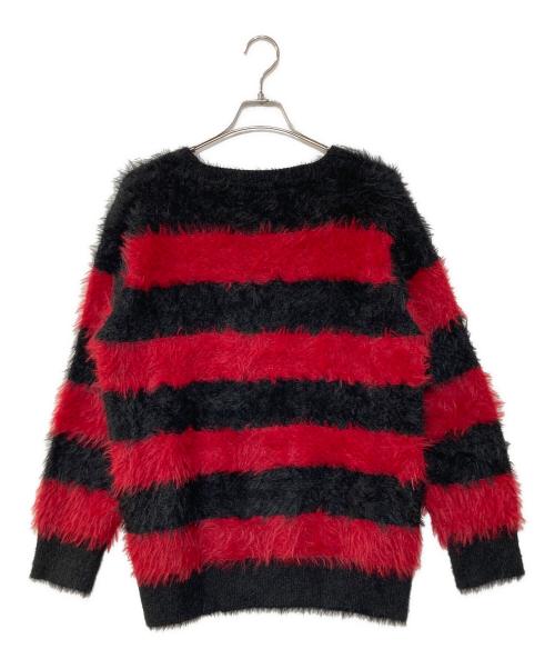 NUMBER (N)INE（ナンバーナイン）NUMBER (N)INE (ナンバーナイン) フェザーファーヤーンニット レッド サイズ:2の古着・服飾アイテム