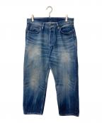 MADNESSマッドネス）の古着「AGING DENIM PANTS. M2 CROPPED」｜インディゴ