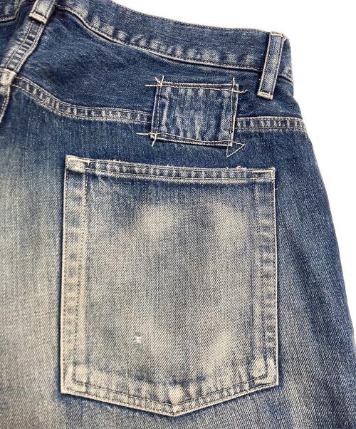 MADNESS（マッドネス）MADNESS (マッドネス) AGING DENIM PANTS. M2 CROPPED インディゴ サイズ:Mの古着・服飾アイテム
