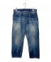 MADNESS（マッドネス）の古着「AGING DENIM PANTS. M2 CROPPED」｜インディゴ