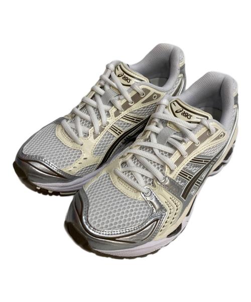 asics（アシックス）asics (アシックス) GEL-KAYANO 14 ゲルカヤノ14 シルバー×アイボリー サイズ:23cmの古着・服飾アイテム