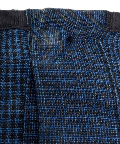 nest Robe（ネストローブ）nest Robe (ネストローブ) リネンインディゴグレンチェック2WAYドレス ネイビー サイズ:Fの古着・服飾アイテム