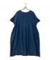 nest Robe（ネストローブ）の古着「リネンインディゴグレンチェック2WAYドレス」｜ネイビー