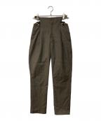 TOGA PULLAトーガ プルラ）の古着「シャンブレーウールパンツ」｜ブラウン