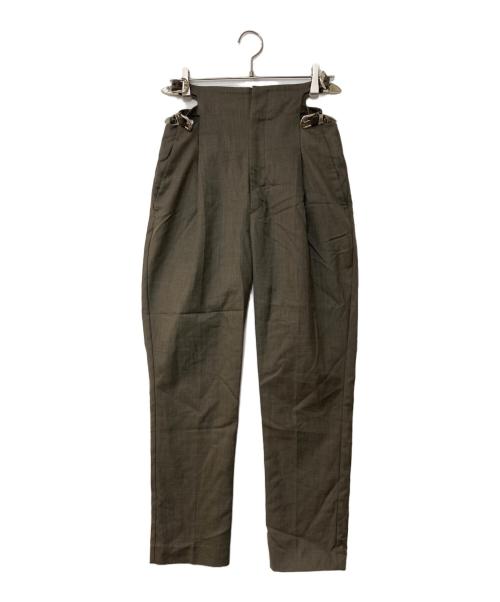 TOGA PULLA（トーガ プルラ）TOGA PULLA (トーガ プルラ) シャンブレーウールパンツ ブラウン サイズ:36の古着・服飾アイテム