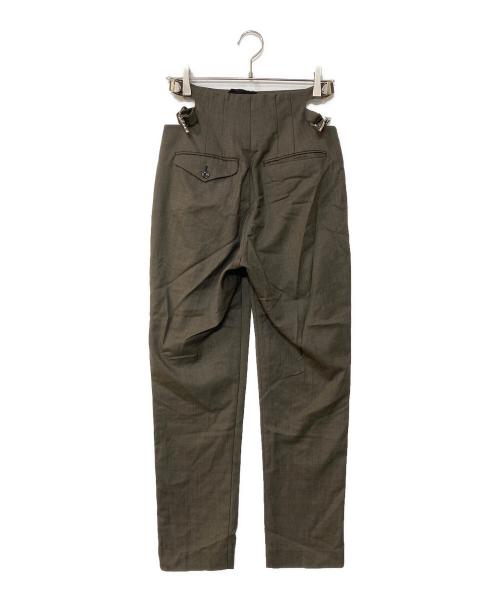 TOGA PULLA（トーガ プルラ）TOGA PULLA (トーガ プルラ) シャンブレーウールパンツ ブラウン サイズ:36の古着・服飾アイテム