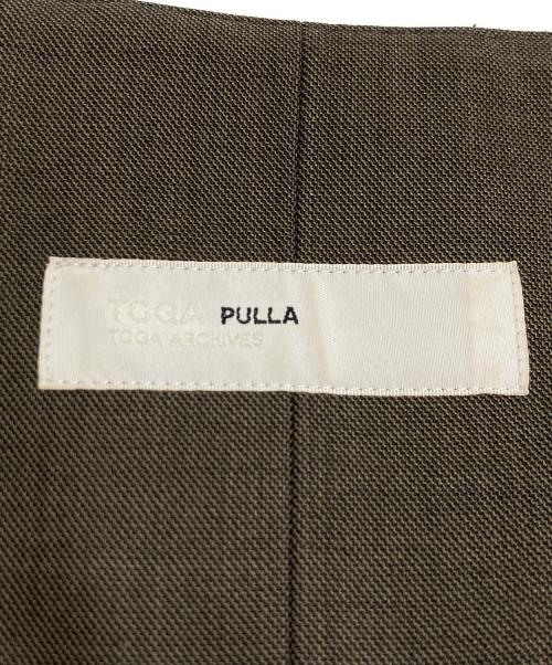 TOGA PULLA（トーガ プルラ）TOGA PULLA (トーガ プルラ) シャンブレーウールパンツ ブラウン サイズ:36の古着・服飾アイテム