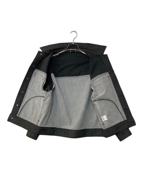NEW BALANCE（ニューバランス）NEW BALANCE (ニューバランス) MET24 Denim Cardigan ブラック サイズ:Sの古着・服飾アイテム