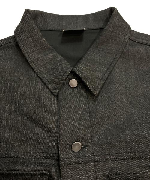 NEW BALANCE（ニューバランス）NEW BALANCE (ニューバランス) MET24 Denim Cardigan ブラック サイズ:Sの古着・服飾アイテム