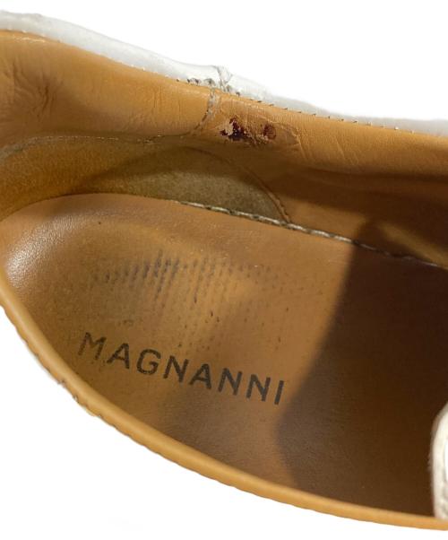 MAGNANNI（マグナーニ）MAGNANNI (マグナーニ) レザースニーカー ホワイト サイズ:42の古着・服飾アイテム