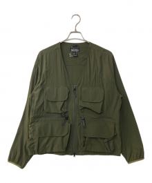 Manastash（マナスタッシュ）の古着「ストレッチカーディガン MT.STREAM SHIRTS」｜グリーン