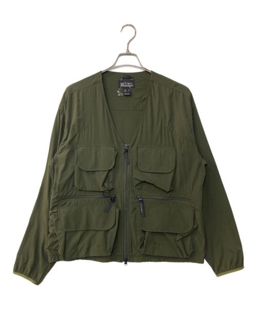 Manastash（マナスタッシュ）Manastash (マナスタッシュ) ストレッチカーディガン MT.STREAM SHIRTS グリーン サイズ:Mの古着・服飾アイテム