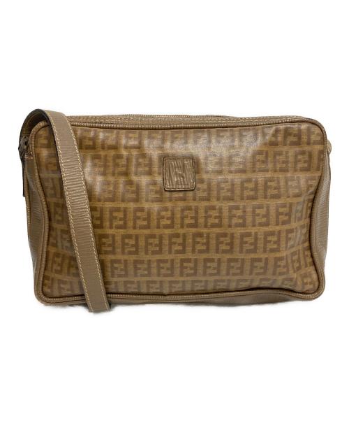 FENDI（フェンディ）FENDI (フェンディ) ズッカ柄 PVCショルダーバッグ カーキの古着・服飾アイテム