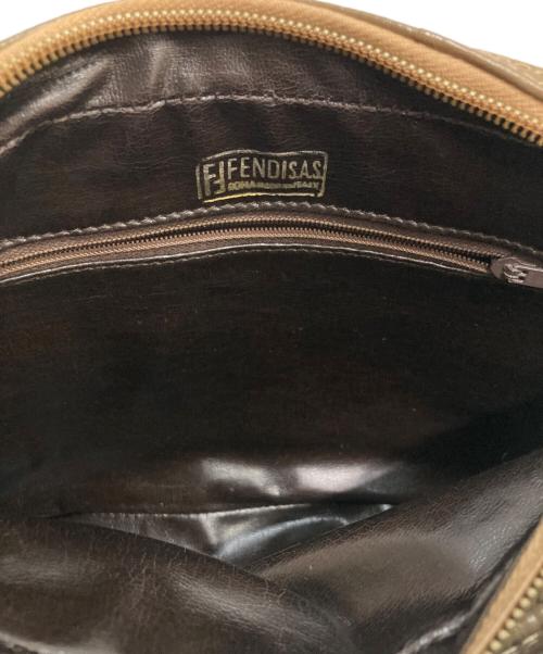 FENDI（フェンディ）FENDI (フェンディ) ズッカ柄 PVCショルダーバッグ カーキの古着・服飾アイテム