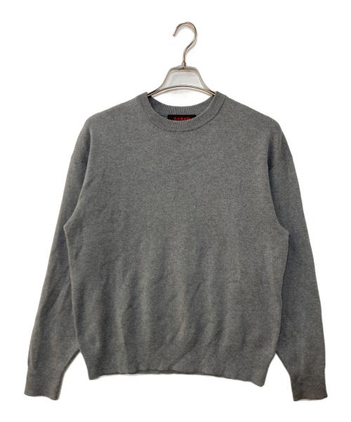 CABAN（キャバン）CABAN (キャバン) コットンカシミヤ クルーネックプルオーバー グレー サイズ:Sの古着・服飾アイテム