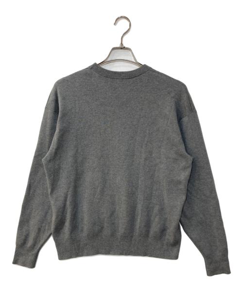CABAN（キャバン）CABAN (キャバン) コットンカシミヤ クルーネックプルオーバー グレー サイズ:Sの古着・服飾アイテム
