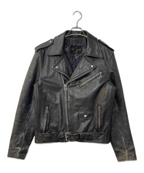 MONTGOMERY WARD（モンゴメリーワード）MONTGOMERY WARD (モンゴメリーワード) レザーライダースジャケット ブラック サイズ:40Tの古着・服飾アイテム