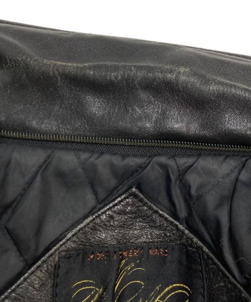 MONTGOMERY WARD（モンゴメリーワード）MONTGOMERY WARD (モンゴメリーワード) レザーライダースジャケット ブラック サイズ:40Tの古着・服飾アイテム