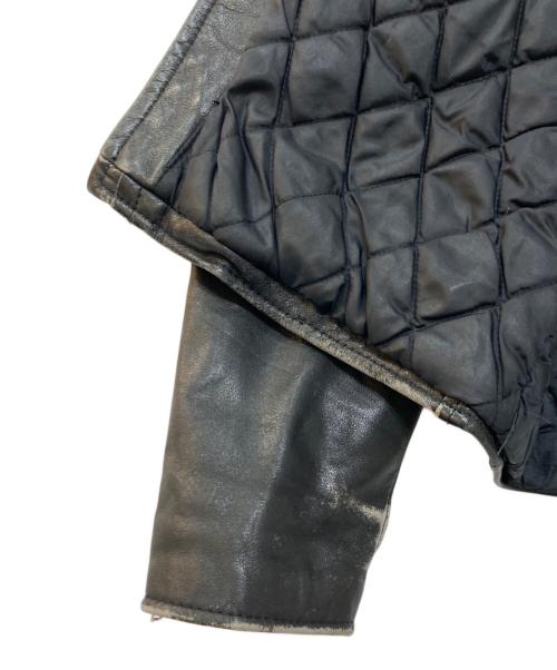 MONTGOMERY WARD（モンゴメリーワード）MONTGOMERY WARD (モンゴメリーワード) レザーライダースジャケット ブラック サイズ:40Tの古着・服飾アイテム