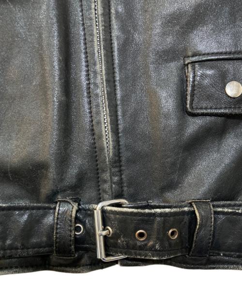 MONTGOMERY WARD（モンゴメリーワード）MONTGOMERY WARD (モンゴメリーワード) レザーライダースジャケット ブラック サイズ:40Tの古着・服飾アイテム