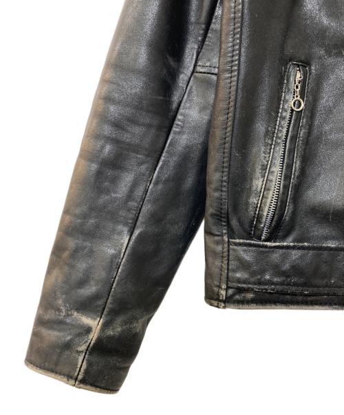 MONTGOMERY WARD（モンゴメリーワード）MONTGOMERY WARD (モンゴメリーワード) レザーライダースジャケット ブラック サイズ:40Tの古着・服飾アイテム