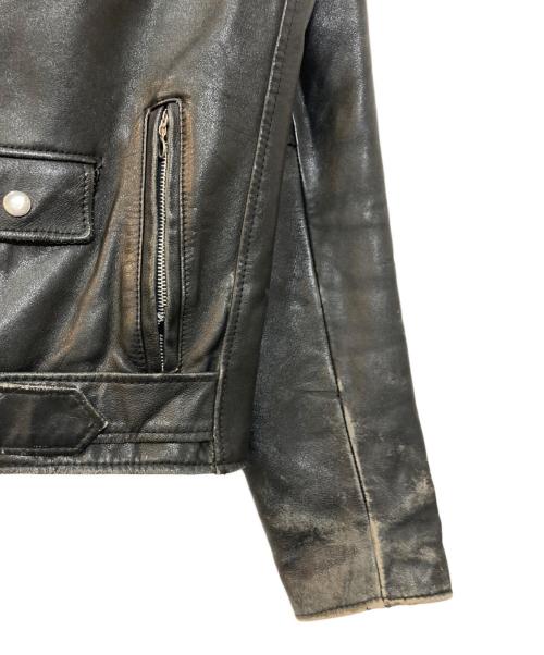 MONTGOMERY WARD（モンゴメリーワード）MONTGOMERY WARD (モンゴメリーワード) レザーライダースジャケット ブラック サイズ:40Tの古着・服飾アイテム