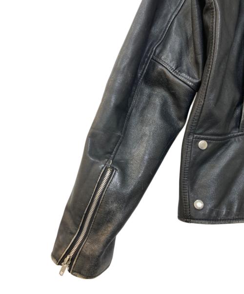 MONTGOMERY WARD（モンゴメリーワード）MONTGOMERY WARD (モンゴメリーワード) レザーライダースジャケット ブラック サイズ:40Tの古着・服飾アイテム