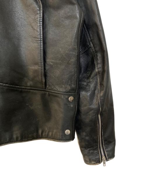 MONTGOMERY WARD（モンゴメリーワード）MONTGOMERY WARD (モンゴメリーワード) レザーライダースジャケット ブラック サイズ:40Tの古着・服飾アイテム