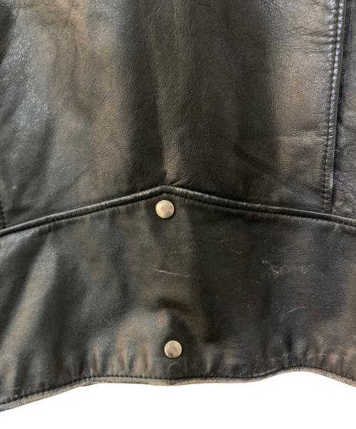 MONTGOMERY WARD（モンゴメリーワード）MONTGOMERY WARD (モンゴメリーワード) レザーライダースジャケット ブラック サイズ:40Tの古着・服飾アイテム