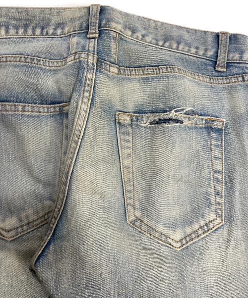 Saint Laurent Paris（サンローランパリ）Saint Laurent Paris (サンローランパリ) クラッシュ加工 スキニー ストレッチ デニムパンツ インディゴ サイズ:W29の古着・服飾アイテム