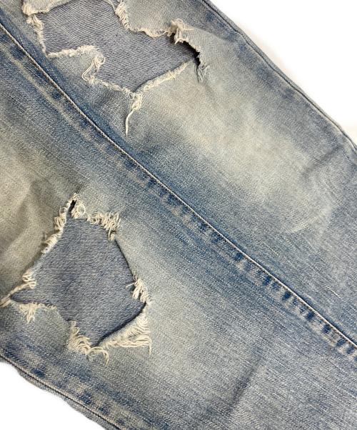 Saint Laurent Paris（サンローランパリ）Saint Laurent Paris (サンローランパリ) クラッシュ加工 スキニー ストレッチ デニムパンツ インディゴ サイズ:W29の古着・服飾アイテム