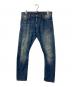 DSQUARED2（ディースクエアード）の古着「KENNY TWIST ペイント加工 デニムパンツ」｜インディゴ