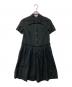 Vivienne Westwood RED LABEL（ヴィヴィアンウエストウッドレッドレーベル）の古着「オーブ刺繍丸襟ワンピース」｜ブラック