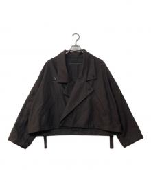 My Beautiful Landlet（マイビューティフルランドレット）の古着「FLANNEL WOOL WIDE JACKET」｜ブラウン