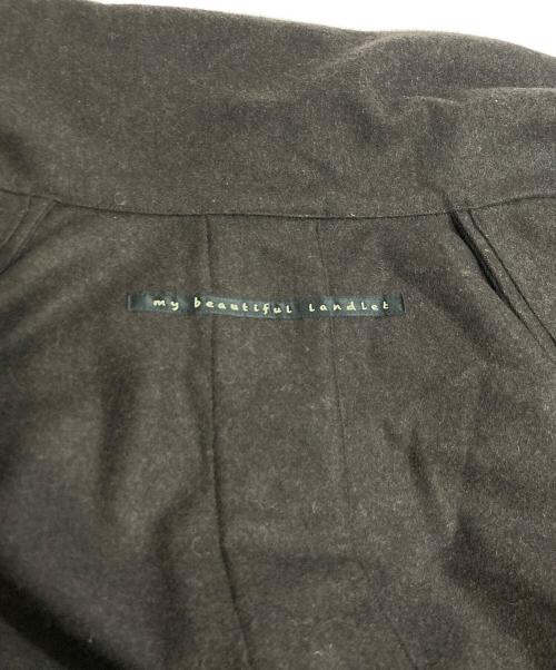 My Beautiful Landlet（マイビューティフルランドレット）My Beautiful Landlet (マイビューティフルランドレット) FLANNEL WOOL WIDE JACKET ブラウン サイズ:１の古着・服飾アイテム
