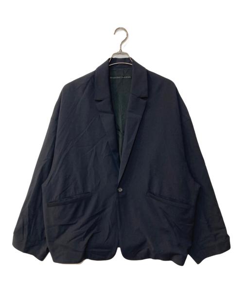 My Beautiful Landlet（マイビューティフルランドレット）My Beautiful Landlet (マイビューティフルランドレット) WASHABLE WOOL BIG JACKET ウォッシャブル ウール ビッグ ジャケット ネイビーの古着・服飾アイテム