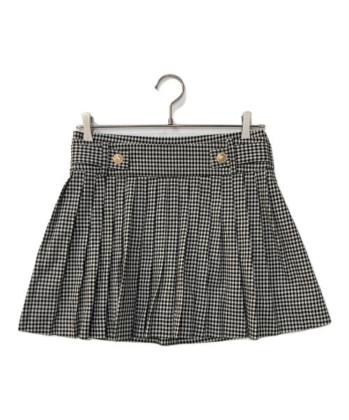 HER LIP TO（ハーリップトゥ）Her lip to (ハーリップトゥ) Vienna Pleated Mini Skirt ウィーンプリーツミニスカート　チェック柄 1253304098 ブラック サイズ:Ｍの古着・服飾アイテム