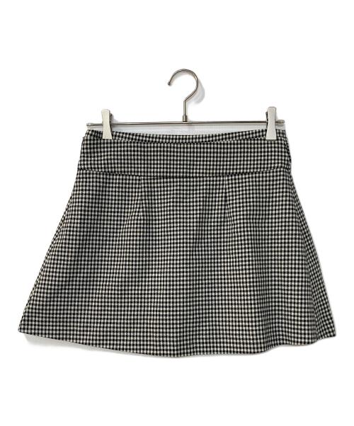 HER LIP TO（ハーリップトゥ）Her lip to (ハーリップトゥ) Vienna Pleated Mini Skirt ウィーンプリーツミニスカート　チェック柄 1253304098 ブラック サイズ:Ｍの古着・服飾アイテム