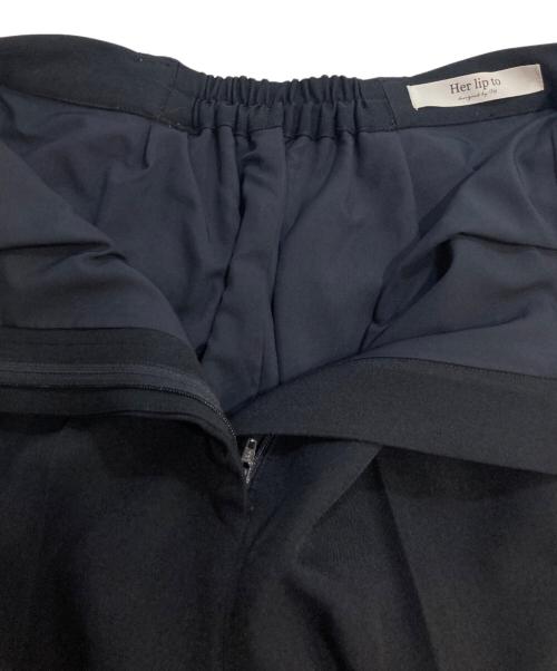 HER LIP TO（ハーリップトゥ）HER LIP TO (ハーリップトゥ) Lutetia Twill Set-Up ネイビー サイズ:Mの古着・服飾アイテム