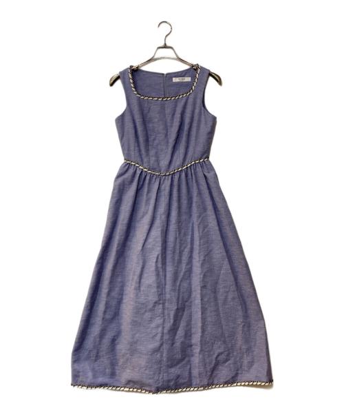 HER LIP TO（ハーリップトゥ）Her lip to (ハーリップトゥ) Monaco Tweed Dress ブルー サイズ:Mの古着・服飾アイテム