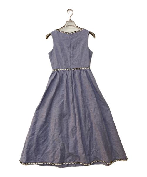 HER LIP TO（ハーリップトゥ）Her lip to (ハーリップトゥ) Monaco Tweed Dress ブルー サイズ:Mの古着・服飾アイテム