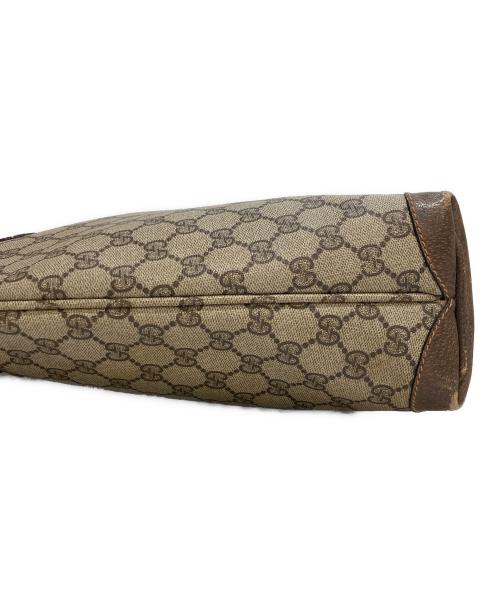 GUCCI（グッチ）GUCCI (グッチ) GGスプリームトートバッグ ブラウン×ベージュの古着・服飾アイテム