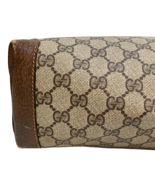 GUCCI（グッチ）GUCCI (グッチ) GGスプリームトートバッグ ブラウン×ベージュの古着・服飾アイテム