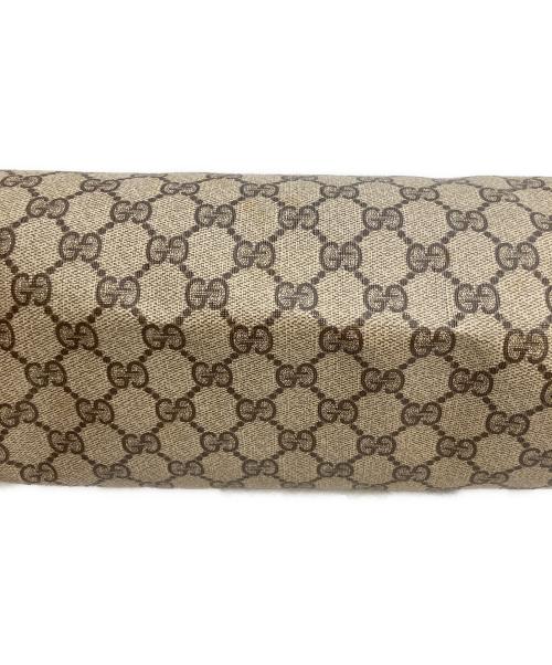 GUCCI（グッチ）GUCCI (グッチ) GGスプリームトートバッグ ブラウン×ベージュの古着・服飾アイテム