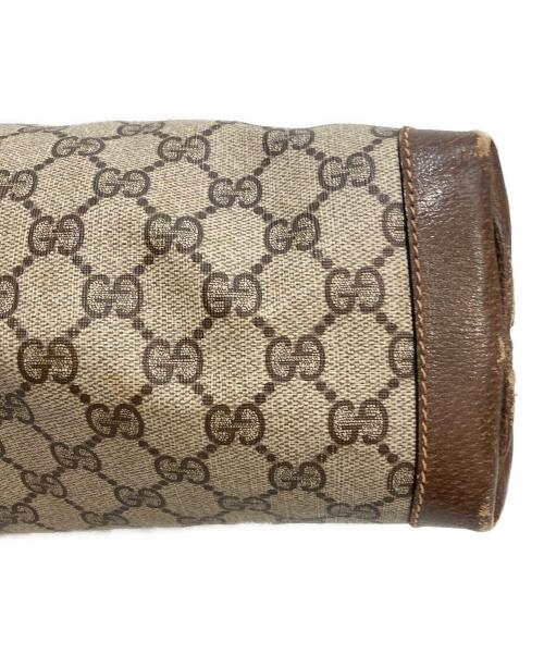 GUCCI（グッチ）GUCCI (グッチ) GGスプリームトートバッグ ブラウン×ベージュの古着・服飾アイテム